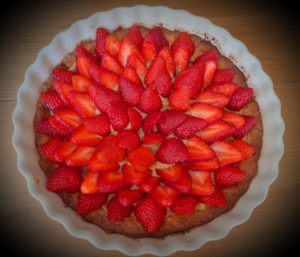>La tarte aux fraises :