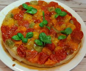 >Tarte tatin de tomates